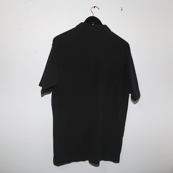 𝅺CHAPS Ralph Lauren Shirt Men's Polo Button Collared Short Sleeve Black - Picture 5 of 5